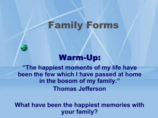 Family Forms