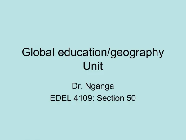 Global education