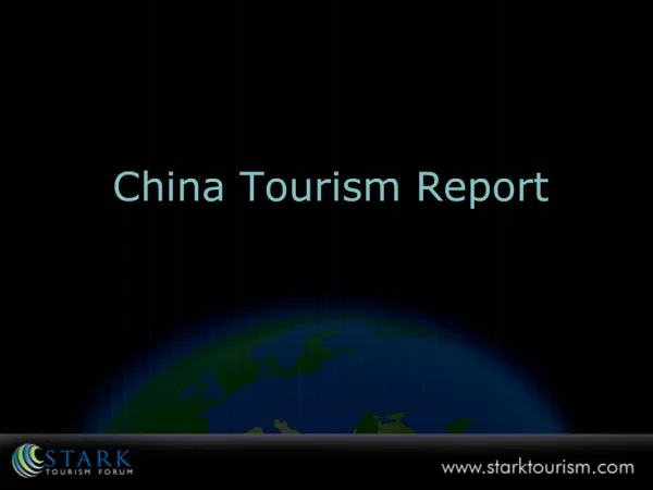 China Tourism Report