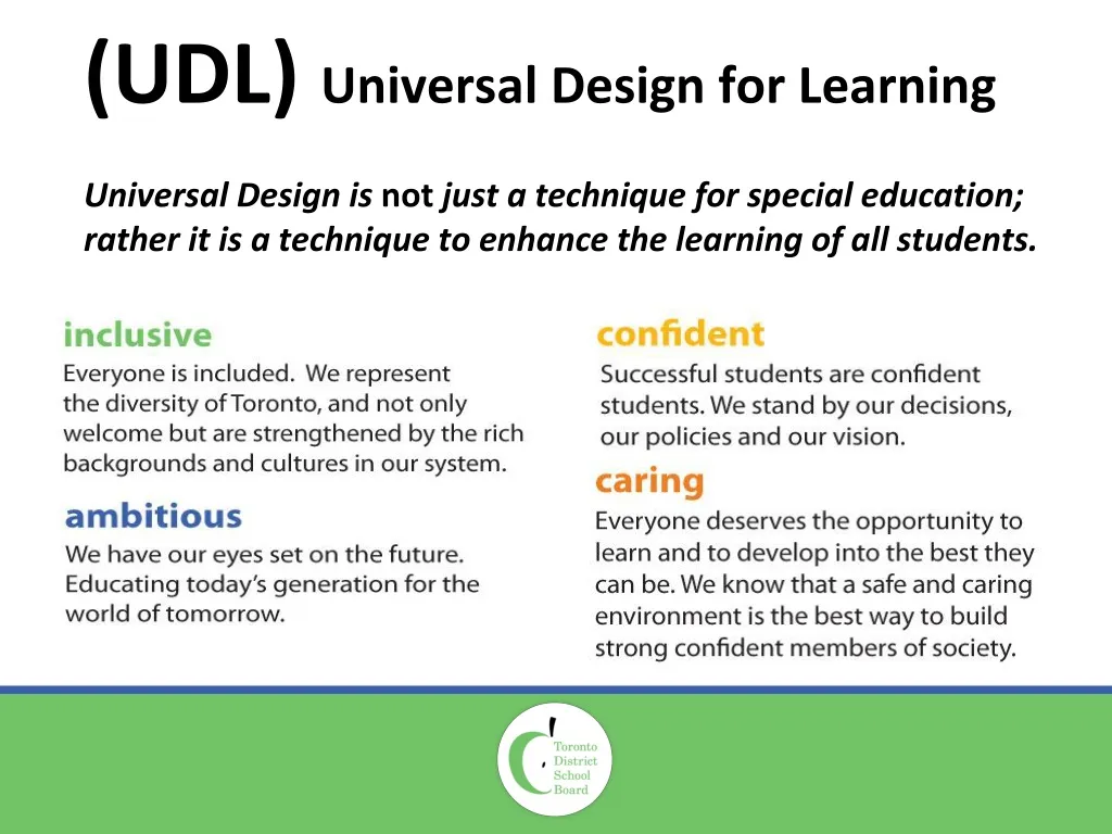 udl universal design for learning universal