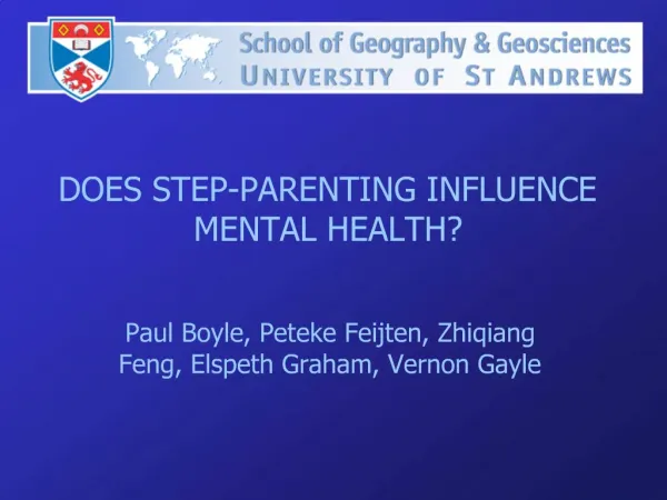 DOES STEP-PARENTING INFLUENCE MENTAL HEALTH