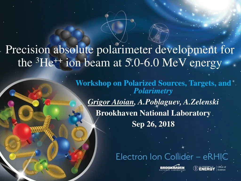 precision absolute polarimeter development for the 3 he ion beam at 5 0 6 0 mev energy