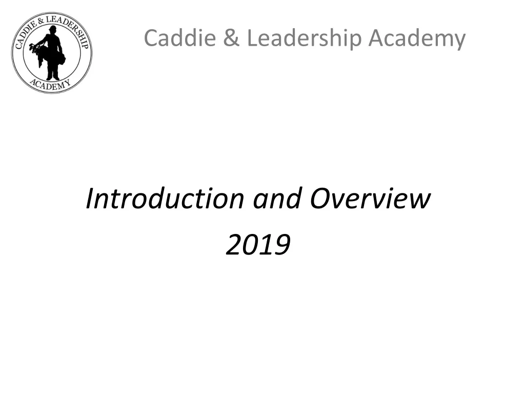 caddie leadership academy