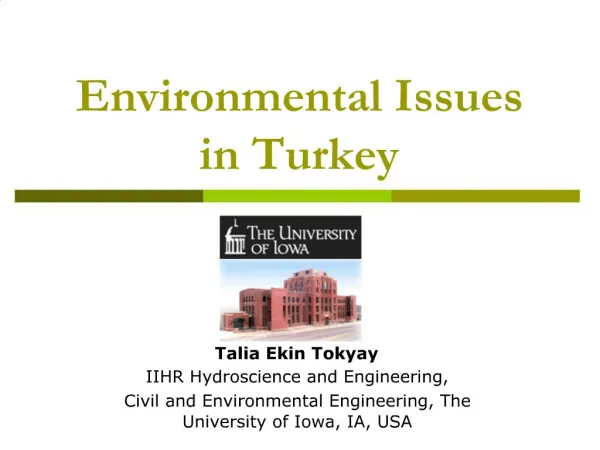 Environmental Issues in Turkey