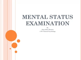 PPT - Mental Status Examination PowerPoint Presentation, Free Download ...