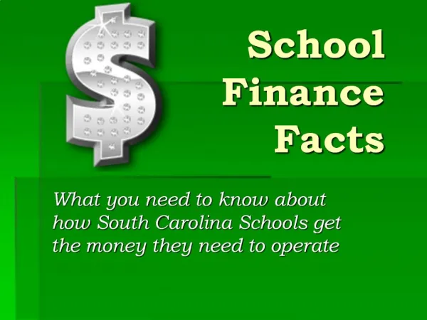 School Finance Facts
