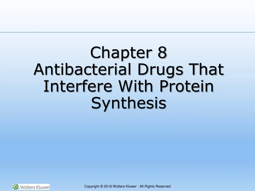 chapter 8 antibacterial drugs that interfere with