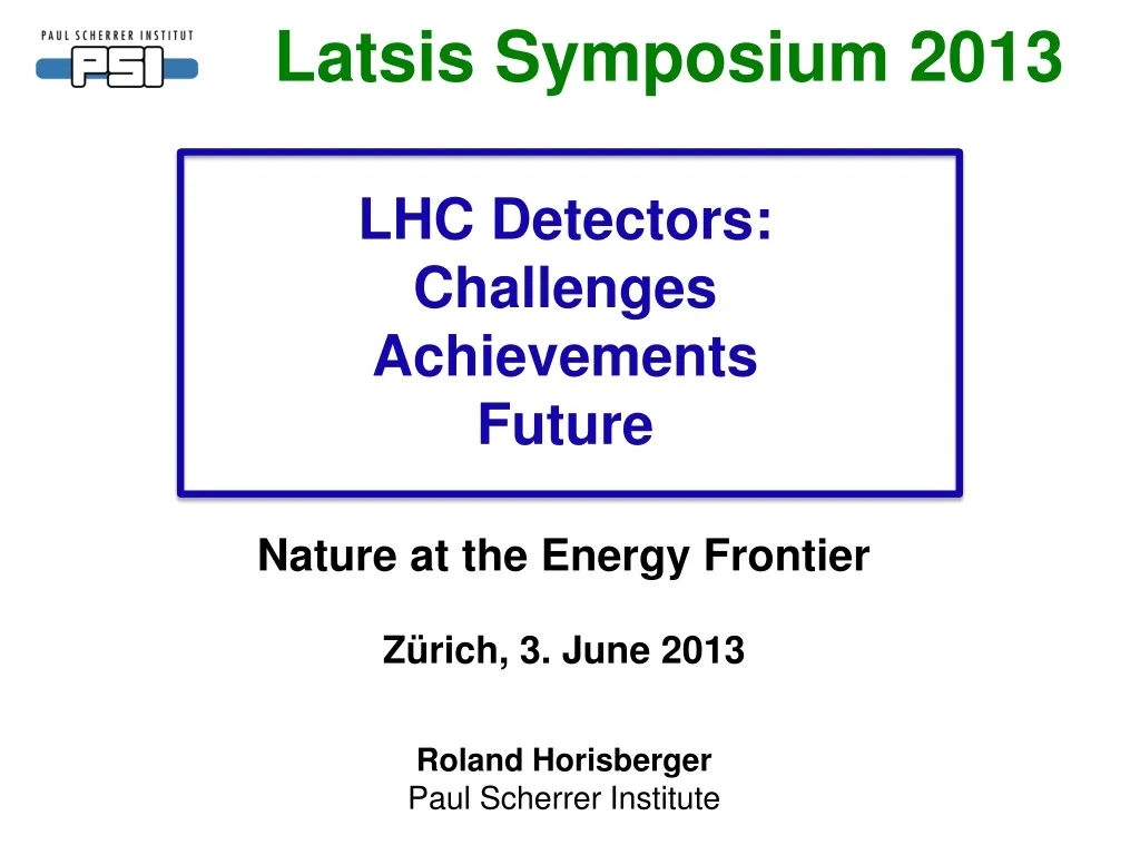 latsis symposium 2013