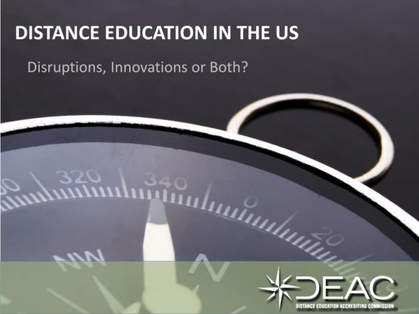 Distance Education in the US
