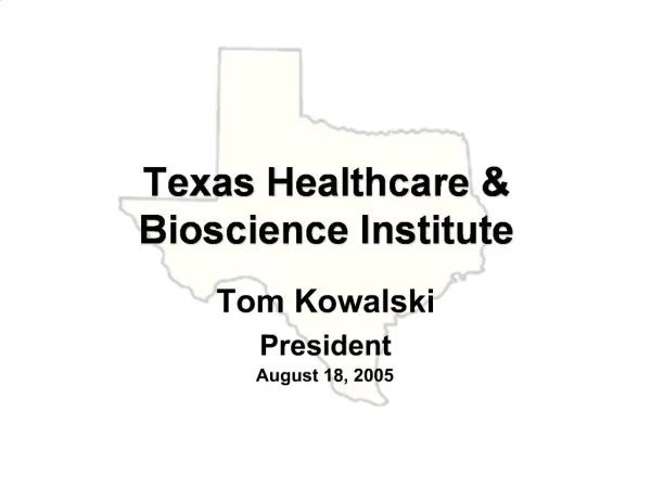 Texas Healthcare Bioscience Institute