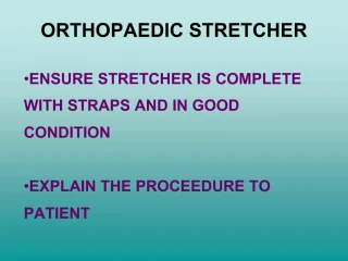 ORTHOPAEDIC STRETCHER - slide 1