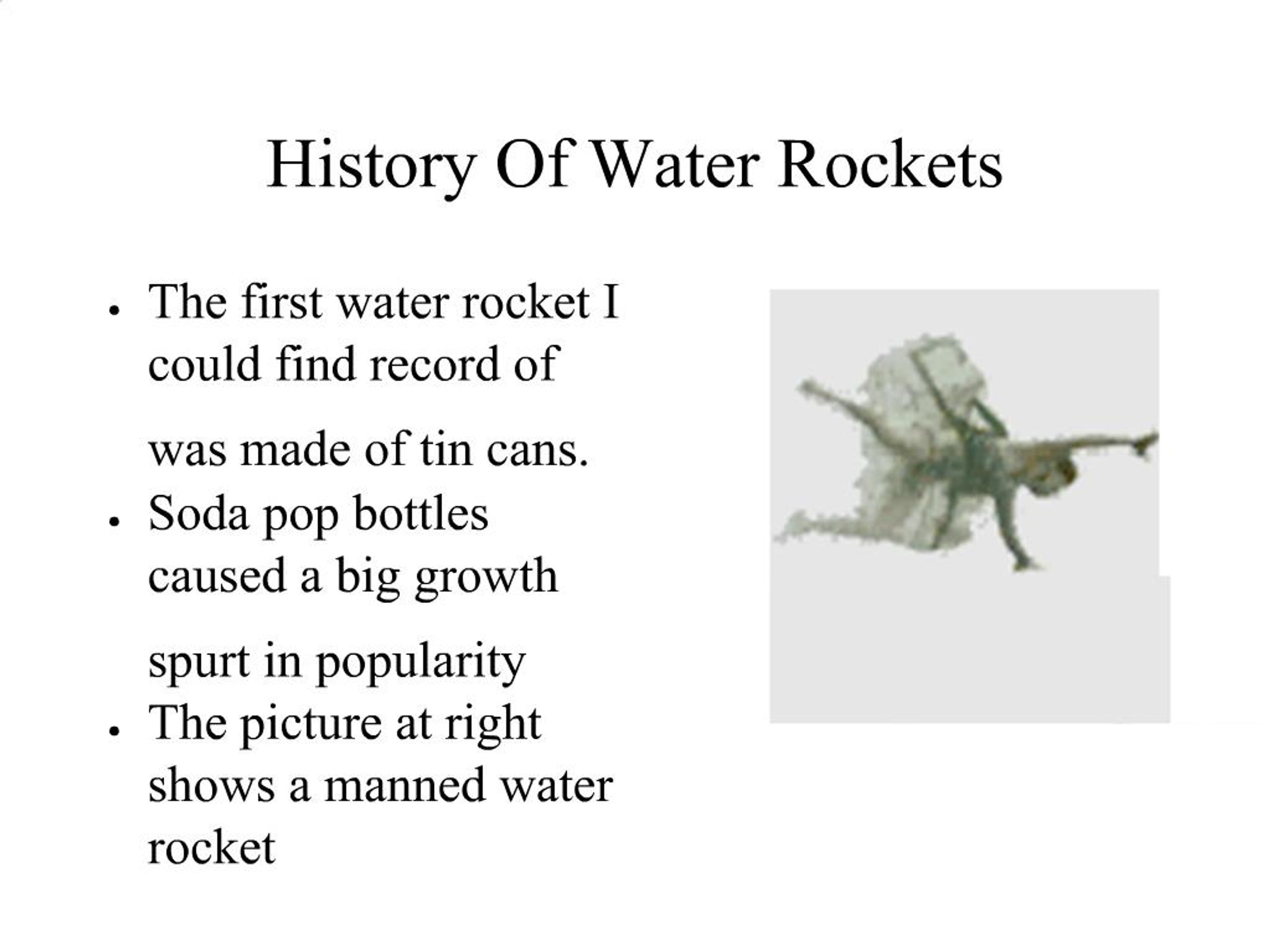 PPT - History Of Water Rockets PowerPoint Presentation, free download ...