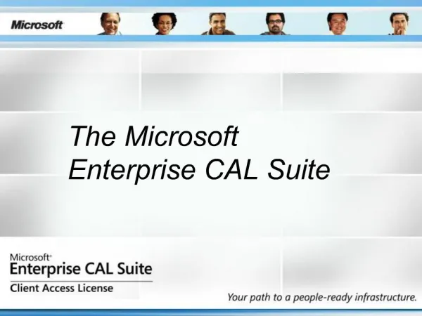 The Microsoft Enterprise CAL Suite