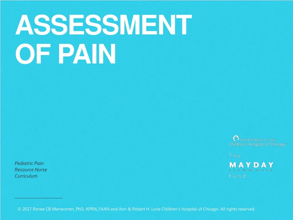 assessment of pain