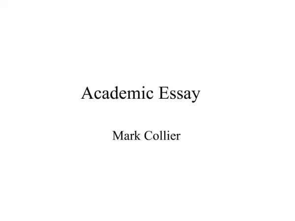 Academic Essay