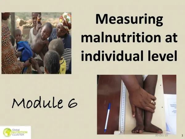 Measuring malnutrition at individual level