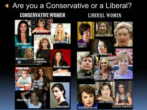 Are you a Conservative or a Liberal