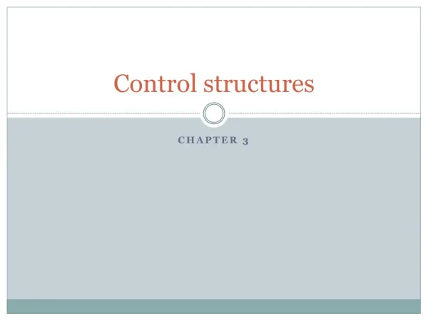 Control structures
