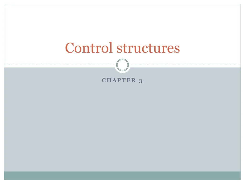 control structures