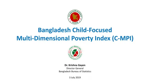 Bangladesh Child-Focused Multi-Dimensional Poverty Index (C-MPI)