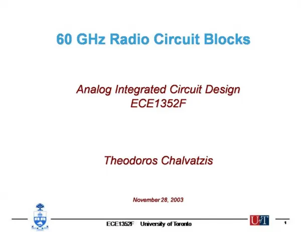 60 GHz Radio Circuit Blocks