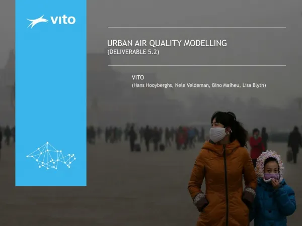 Urban air quality modelling (Deliverable 5.2)