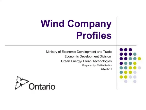 Wind Company Profiles