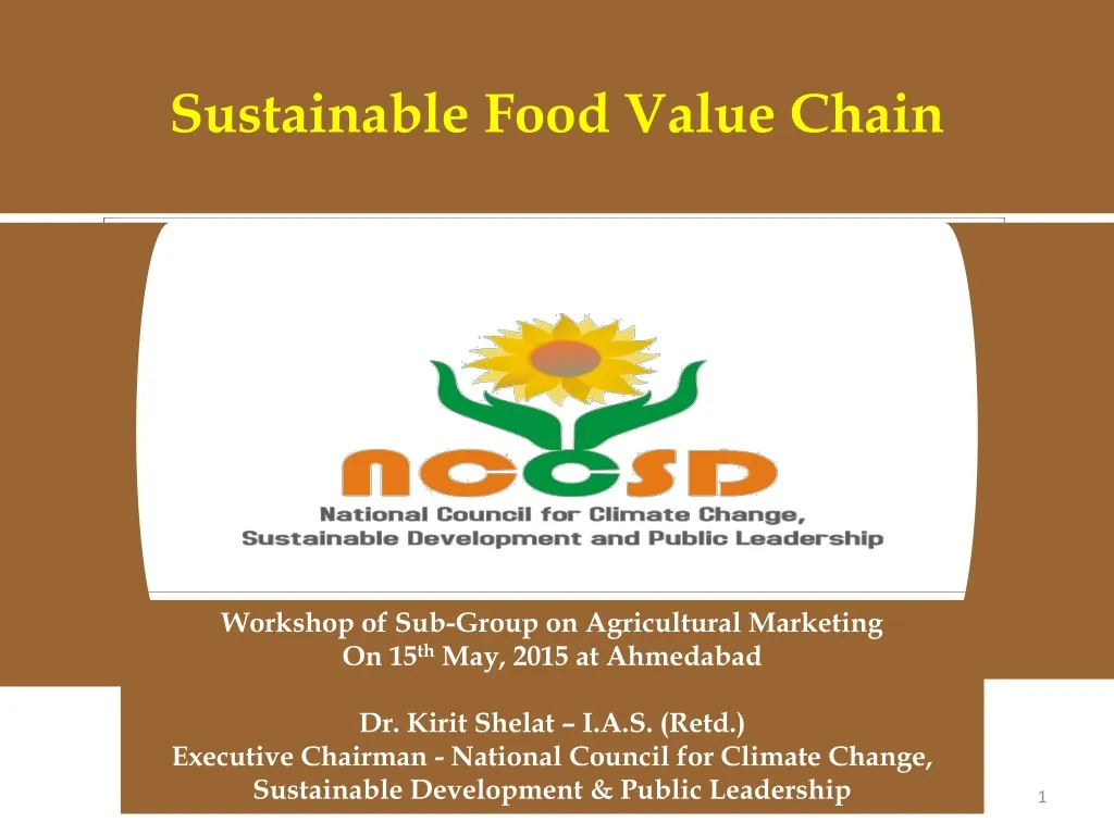 sustainable food value chain