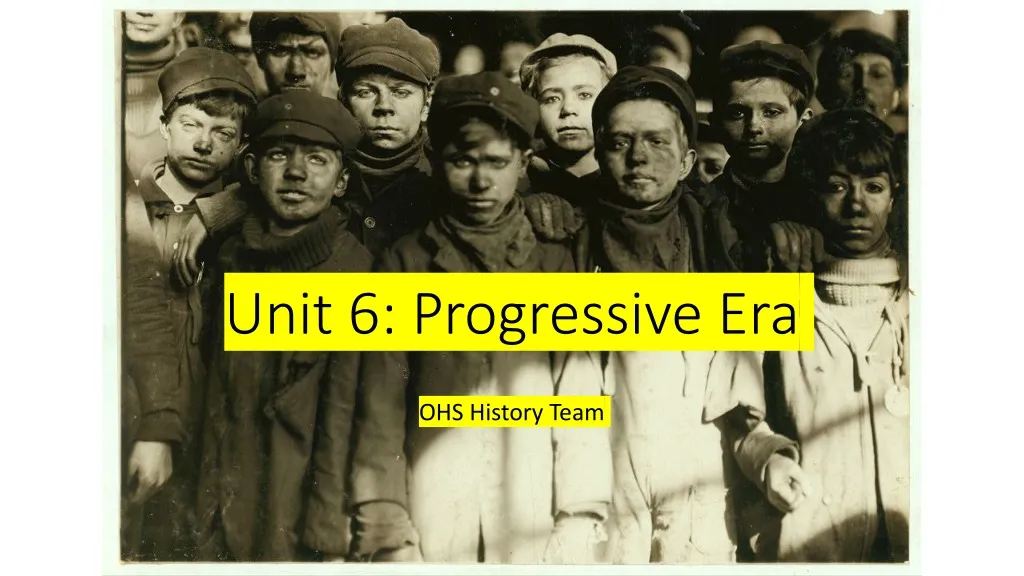 unit 6 progressive era