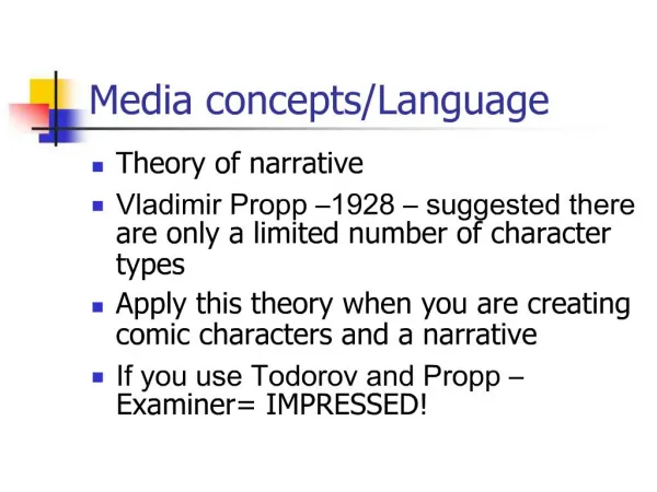 Media concepts