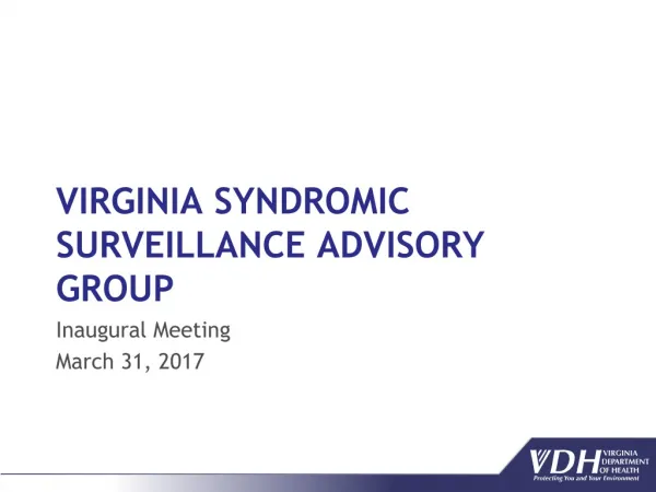 Virginia Syndromic Surveillance Advisory Group
