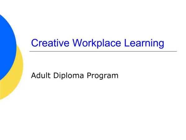 Creative Workplace Learning