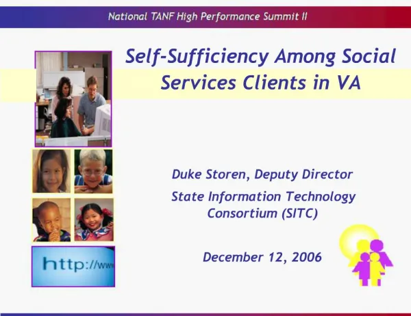 Self-Sufficiency Among Social Services Clients in VA