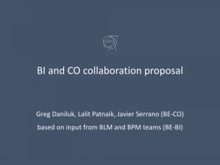 BI and CO collaboration proposal - slide 1