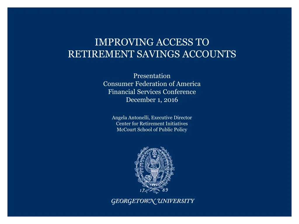 improving access to retirement savings accounts