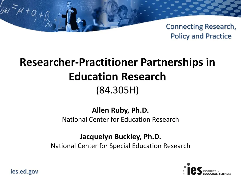 researcher practitioner partnerships in education research 84 305h