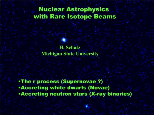 Nuclear Astrophysics with Rare Isotope Beams