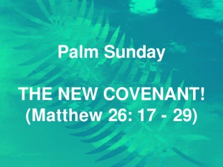 Palm Sunday