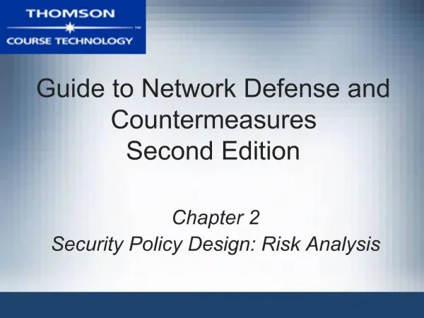 Guide to Network Defense and Countermeasures Second Edition