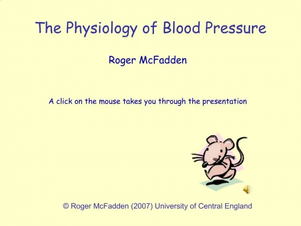 The Physiology of Blood Pressure