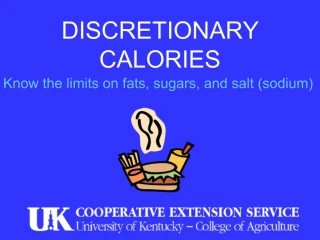 DISCRETIONARY CALORIES - slide 1