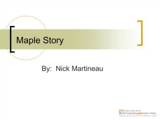 Mapletoen 2 Martineau - ppt