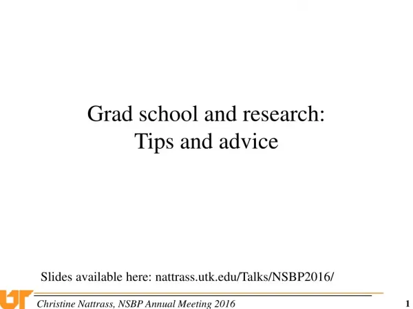 Grad school and research: Tips and advice
