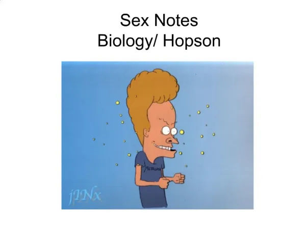 Sex Notes Biology