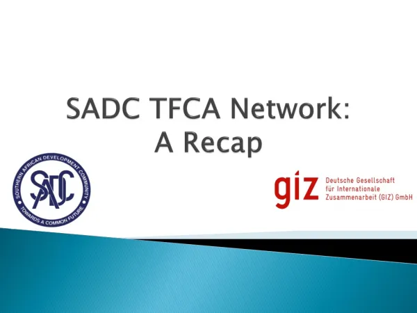 SADC TFCA Network: A Recap