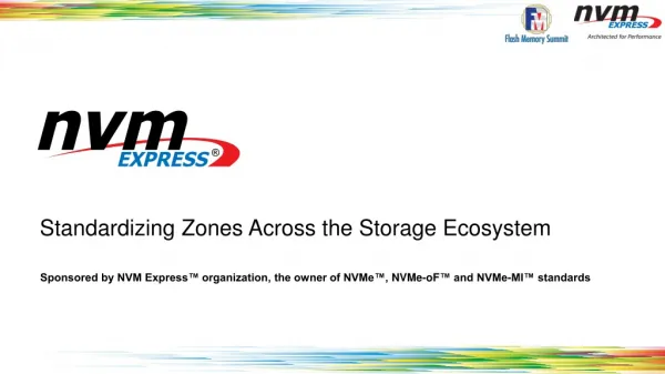 Standardizing Zones Across the Storage Ecosystem