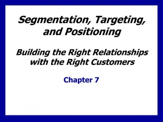 Segmentation, Targeting, and Positioning Building the Right Relationships with the Right Customers - slide 1