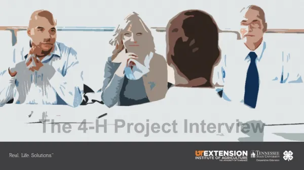 The 4-H Project Interview