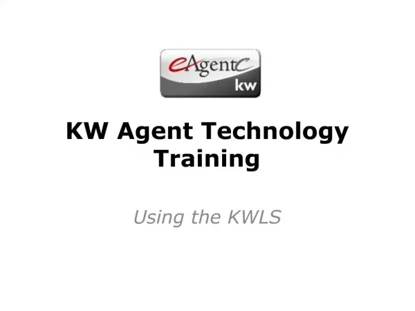 KW Agent Technology Training