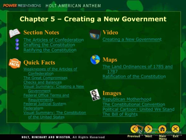 Creating a New Government Powerpoint